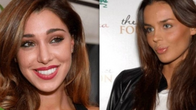 In alto Belen Rodriguez e Nina Moric