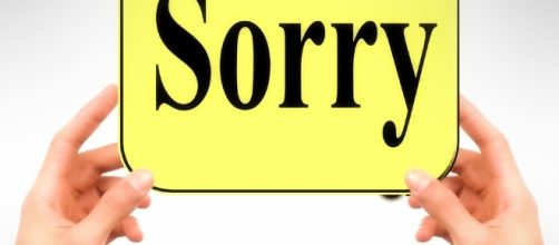 Saying sorry-Image via Pixabay