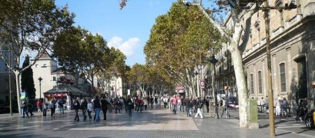 La Rambla street, where the attack took place, Barcelona | https://tinyurl.com/ybwx7fht La Rambla street, where the attack took place, Barcelona | https://tinyurl.com/ybwx7fht