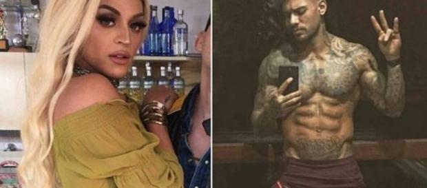 Os cantores Pabllo Vittar e Lucas Lucco Os cantores Pabllo Vittar e Lucas Lucco