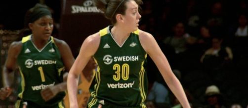 Breanna Stewart had 22 points and nine rebounds in a one-point win by Seattle Friday night. [Image via WNBA/YouTube]