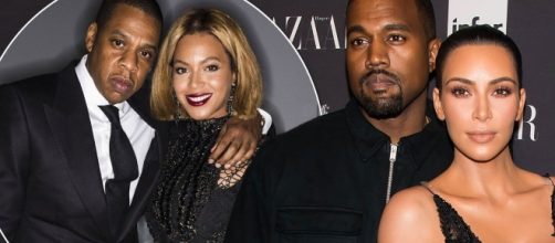 Jay Z, Beyoncec, Kanye and Kim - Image via YouTube/DJ Akademiks