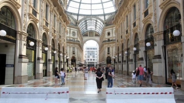 Barriere antisfondamento in Galleria a Milano