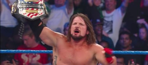 AJ Styles regained the United States Championship just days after he lost it to Kevin Owens at WWE 'Battleground' PPV. [Image via WWE/YouTube]