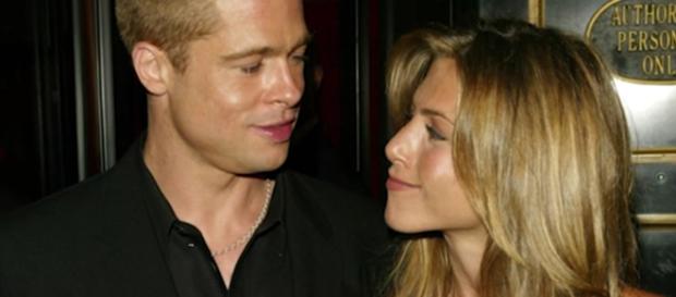 Brad Pitt and Jennifer Aniston in rumors for a TV reunion with Jimmy Kimmel late night show. Image via YouTube/Nicki Swift Brad Pitt and Jennifer Aniston in rumors for a TV reunion with Jimmy Kimmel late night show. Image via YouTube/Nicki Swift