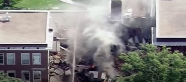 Explosion Reported At Minneapolis School, Possible Gas Explosion According To Officials/ Photo via YouTube/ TIME Explosion Reported At Minneapolis School, Possible Gas Explosion According To Officials/ Photo via YouTube/ TIME