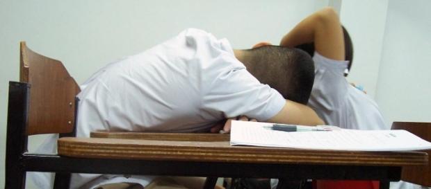 Typical student struggling to stay awake- Wikimedia Commons Typical student struggling to stay awake- Wikimedia Commons
