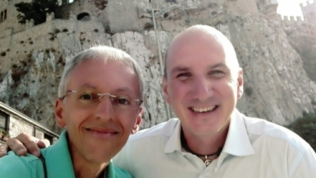 Giuseppe Geraci (Cai Caccamo) ed Attilio Caldarera (Vie Sacre Sicilia).