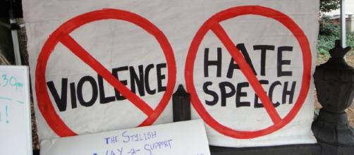 No violence no hate speech- Image - John S. Quarterman | Flicker | CC BY 2.0