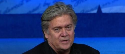 Steve Bannon will head again Breitbart News after he was removed as chief strategist. Image credit - MSNBC/YouTube,
