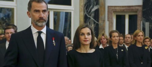 Felipe VI y Letizia durante un acto oficial