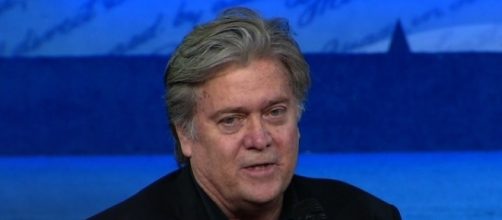 Steve Bannon will head again Breitbart News after he was removed as chief strategist. Image credit - MSNBC/YouTube,