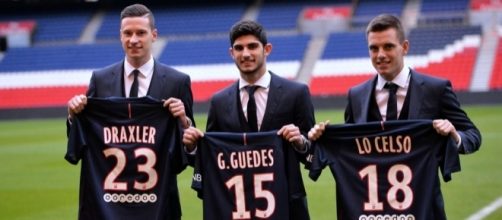 Draxler, Guedes & Lo Celso. Crédit photo : mercato365.com