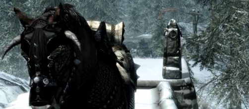 Horse armor from the 'Elder Scrolls IV.' (image source: YouTube/HutkiEntertainment)