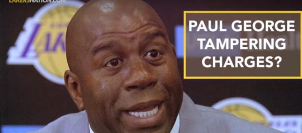 Lakers under investigation by the NBA for tampering with Paul George - (Image credit: YouTube/Lakers Nation) Lakers under investigation by the NBA for tampering with Paul George - (Image credit: YouTube/Lakers Nation)