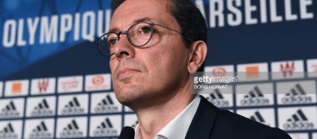 Olympique de Marseille's French president Jacques-Henri Eyraud Olympique de Marseille's French president Jacques-Henri Eyraud