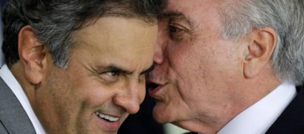 União estável entre Aécio e Temer União estável entre Aécio e Temer