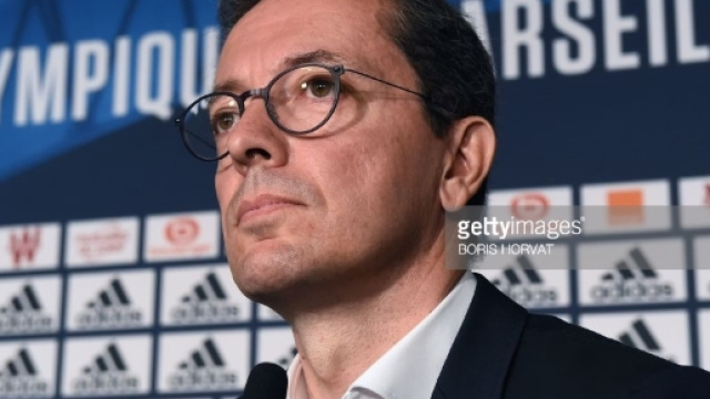 Olympique de Marseille's French president Jacques-Henri Eyraud