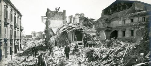Terremoto Sicilia, distruzione e macerie.