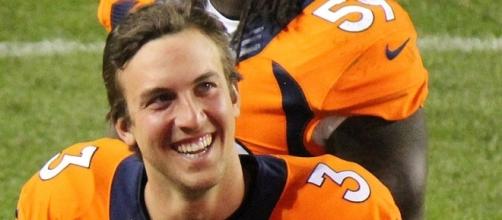 Trevor Siemian started 14 games for the Broncos, throwing for 3,401 yards and 18 touchdowns -- Jeffrey Beall via WikiCommons