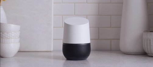 Google Home, a voice-activated speaker powered by the Google Assistant. (via Google/Youtube)