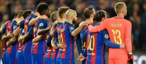 Le Barça a rendu hommage aux victimes de l'attentat Le Barça a rendu hommage aux victimes de l'attentat