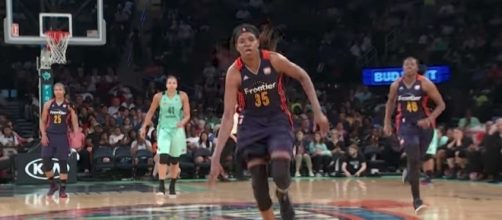 Jonquel Jones and the Connecticut Sun host the Dallas Wings on Wednesday night. [Image via WNBA/YouTube]