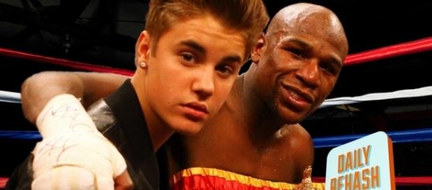 Bieber & Mayweather are now ex-BFFs after the singer unfollowed the boxer on Instagram. Image credit - ReHash/YouTube. Bieber & Mayweather are now ex-BFFs after the singer unfollowed the boxer on Instagram. Image credit - ReHash/YouTube.