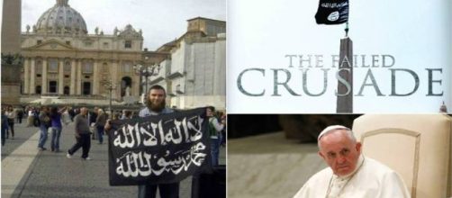 I terroristi islamici, in un video pubblicato su un loro network, hanno stracciato l'immagine di Papa Francesco- firenzepost.it