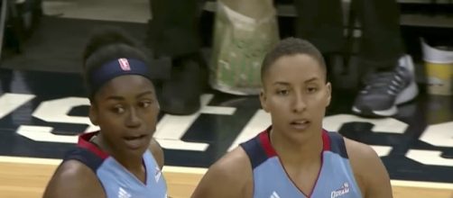 Layshia Clarendon helped lead the Atlanta Dream to an 89-83 victory over the Seattle Storm. [Image via WNBA/YouTube]