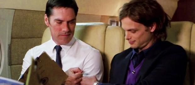 Hotch and Reid in "Criminal Minds" - Image via YouTube/Crimnatic Hotch and Reid in "Criminal Minds" - Image via YouTube/Crimnatic