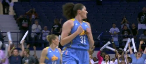 Stefanie Dolson and the Sky will try to grab a much-needed win at Connecticut on Friday. [Image via WNBA/YouTube]