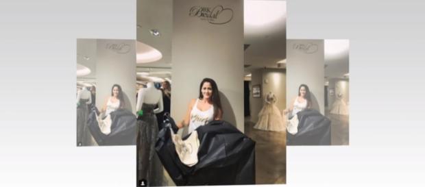 ‘Teen Mom 2’ star Jenelle Evans to wear a beautiful white, full-length lacy wedding dress- TV Show/YouTube screenshot ‘Teen Mom 2’ star Jenelle Evans to wear a beautiful white, full-length lacy wedding dress- TV Show/YouTube screenshot