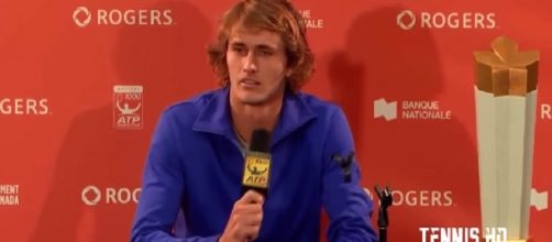 Alexander Zverev during a press conference earlier this year in Montreal/ Photo: Tennis TV channel on YouTube