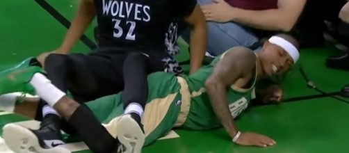 Isaiah Thomas Injury (via YouTube - NBA Highlights)