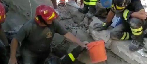 Ischia, i soccorsi dopo il terremoto del 21 agosto (Vigili del fuoco)