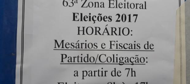 Eleição suplementar para governador e vice do Estado do Amazonas. Foto do próprio autor. Eleição suplementar para governador e vice do Estado do Amazonas. Foto do próprio autor.