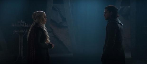 Jon Snow and Daenerys Targayen at Dragonstone- (YouTube/eline) Jon Snow and Daenerys Targayen at Dragonstone- (YouTube/eline)