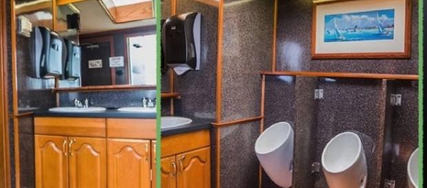 Porto-o-potties for Trump's Secret Service agents cause controversy. Photo: Youtube Porto-o-potties for Trump's Secret Service agents cause controversy. Photo: Youtube