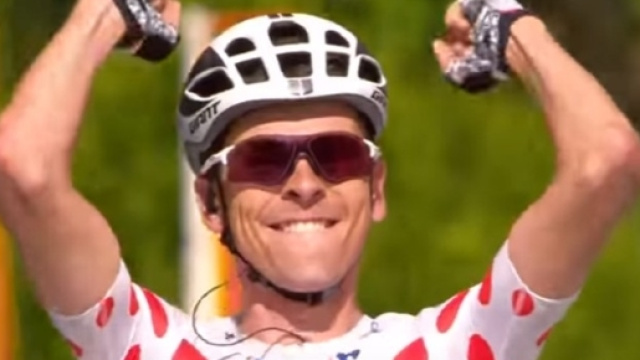 Warren Barguil in maglia a pois al Tour de France