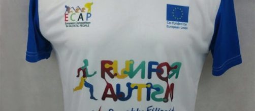 Maglietta di "Run for Autism Europe" 10 settembre 2017 a Roma