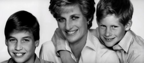 Young Princes William and Harry with the late Princess Diana- (YouTube/The Royal Family Channel)