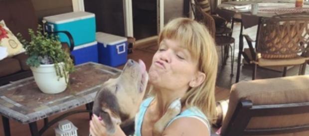 Amy Roloff with her dog from Instagram Amy Roloff with her dog from Instagram