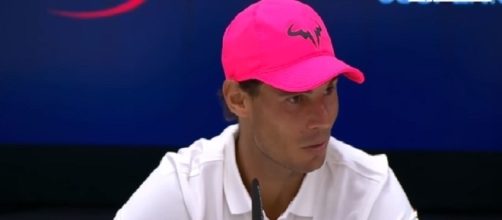 Rafael Nadal during a press conference just before 2017 US Open/ Photo: screenshot via Tennis HD channel on YouTube