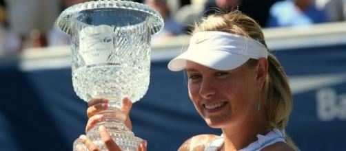 Maria Sharapova extended her mastery over Halep by winning for the seventh time -- Craig ONeal via WikiCommons