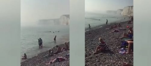 Mysterious chemical haze comes ashore in the UK leading to 150 people requiring medical treatment (Image credit: Piece of News/YouTube)