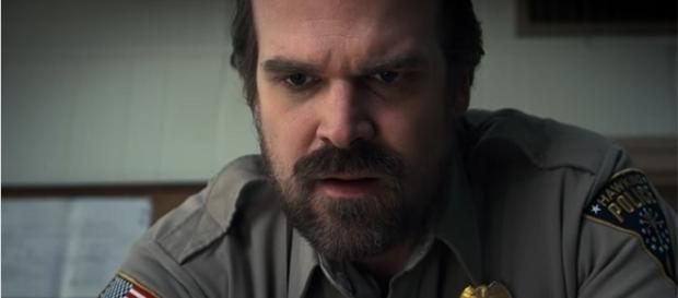 David Harbour plays the troubled police chief, Jim Hopper in Netflix's "Stranger Things." (YouTube/Netflix) David Harbour plays the troubled police chief, Jim Hopper in Netflix's "Stranger Things." (YouTube/Netflix)