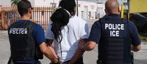 An ICE operation to weed illegal immigrants with a criminal record/ https://commons.wikimedia.org/wiki/File:ICE.XCheckII.dreads.jpg