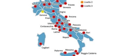 Ondata di caldo, la mappa diffusa dal Ministero della Salute