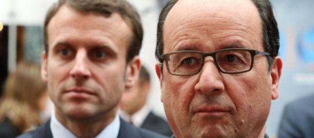 François Hollande et Emmanuel Macron François Hollande et Emmanuel Macron
